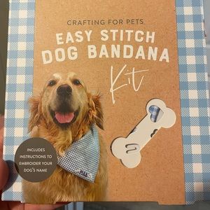 Dog bandana embroider kit